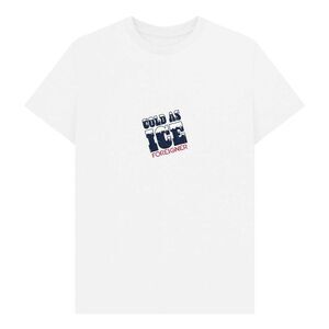 Foreigner Unisex Adult Cold As Ice T-Shirt / White